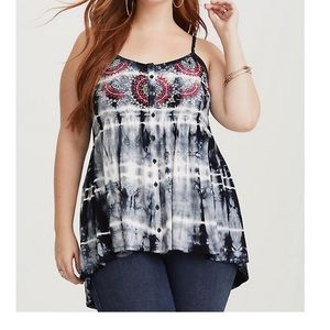 Torrid Tie Dye Baby Doll Cami
